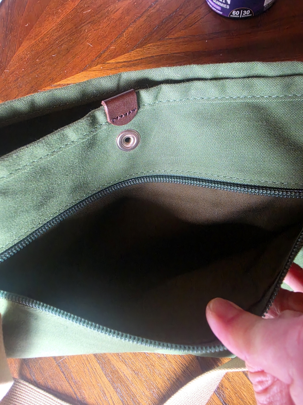 Porter Yoshida Tokyo Green Sacoche Crossbody Canvas Sling Shoulder Tote - NWOT - Picture 8 of 10